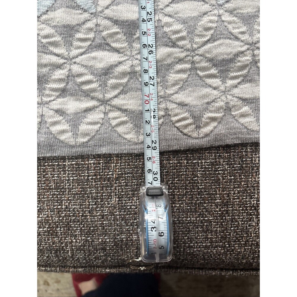 Women’s Oleana Of Norway Silk And Wool Long Open Cardigan Size Small Gray Blue - Picture 9 of 9